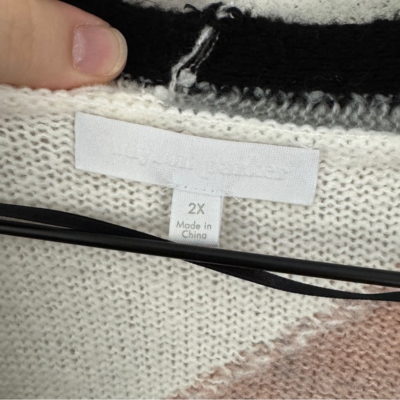 ADYSON PARKER Stitch Fix Colorblock Open Front Cardigan - Picture 5 of 11